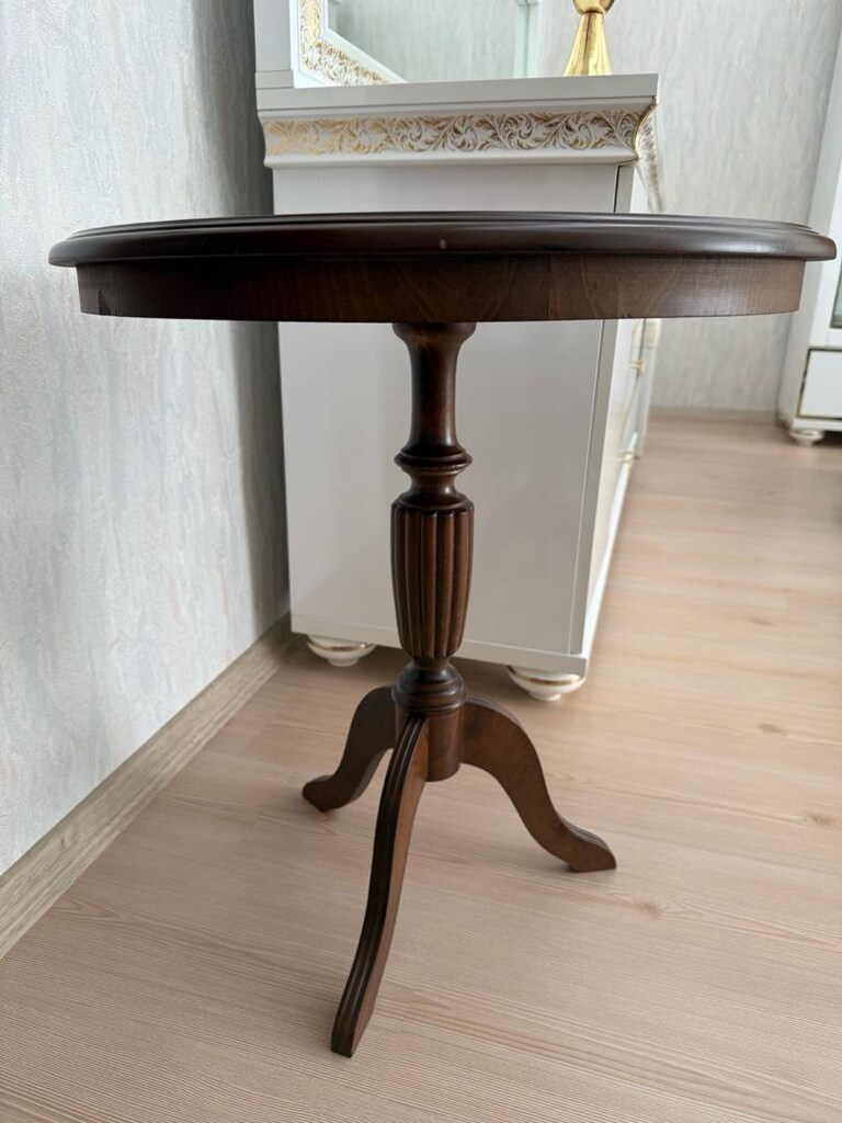 ahşap fiskos masa temiz 55x63 ölçülerinde antika - 4