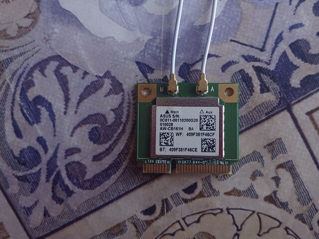 ASUS AW-CB161H (Realtek RTL8821AE) Wifi + Bluetooth Kartı