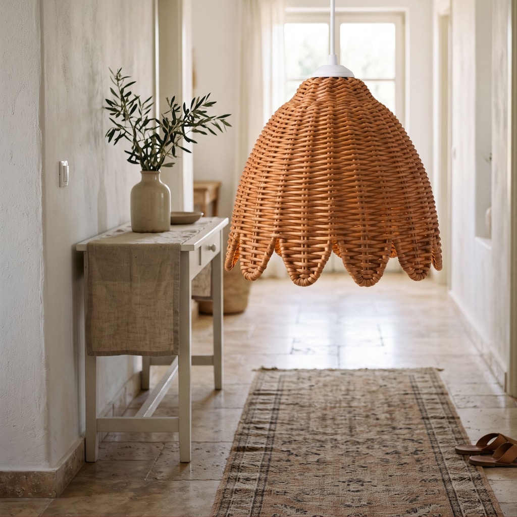 TULIPA Lale Formlu Rattan Avize 30 cm – Sıfır - 3