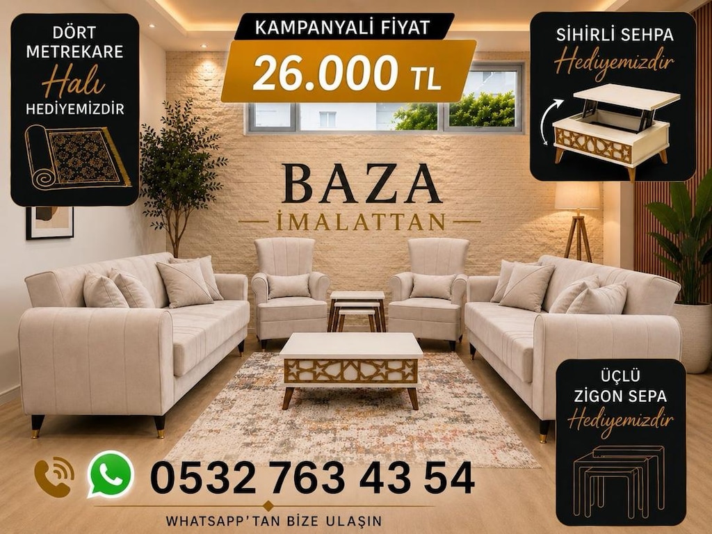 Koltuk takımı İmalattan sıfır hediyeli - 9