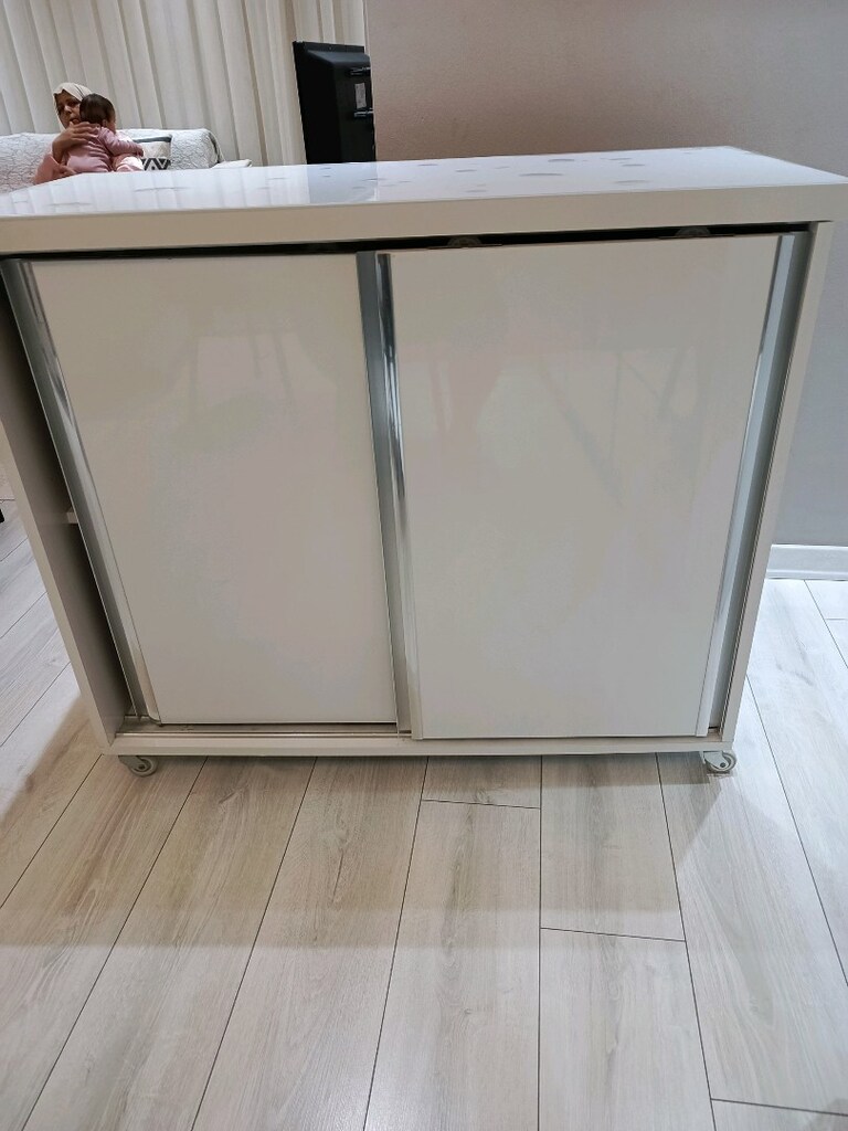 yeni ayarında taş gibi mdfden yapılma sürgülü ayakkabı dolabı - 2