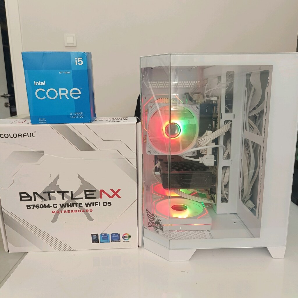 İNTEL İ5 12400F 16 GB GEFORCE RTX 3050 BEYAZ AKVARYUM GMNG BİLGİSAYAR - 3