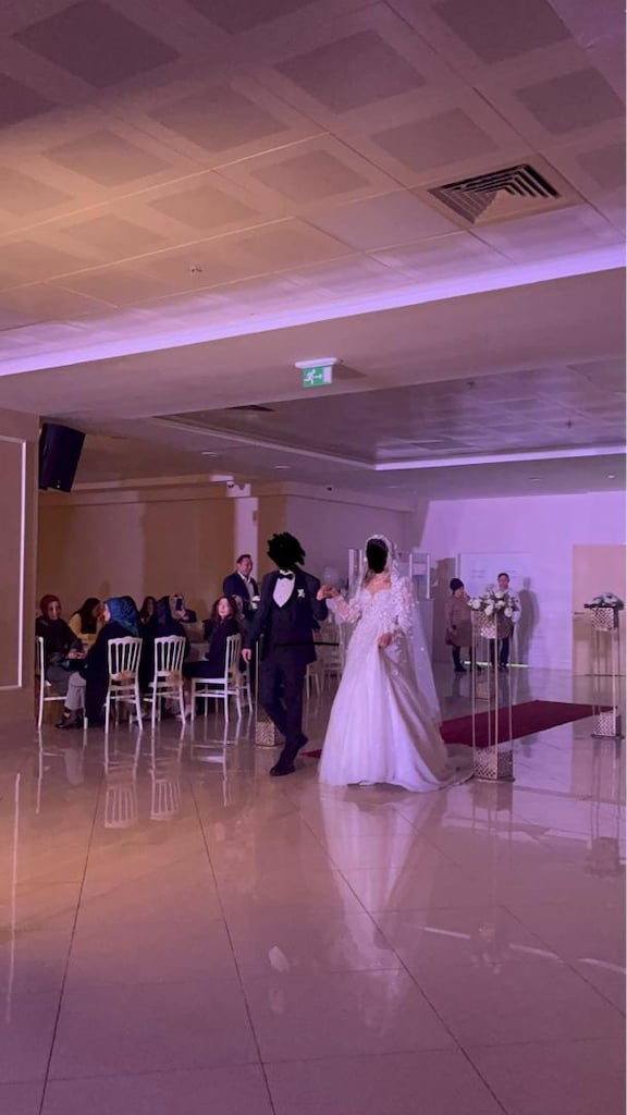 rahibe çiçekli özel duvak