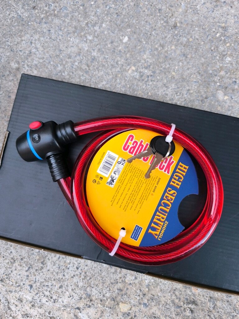 Bisiklet Kilidi 15X100 Çift Anahtar 1 Metre Sıfır Bozyaka İzmir - 4