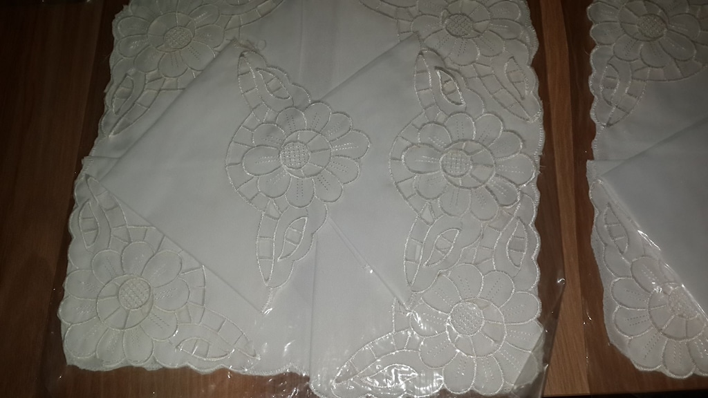 6lı 28x28cm örtü takımları ambalajlı Sıfır - 2