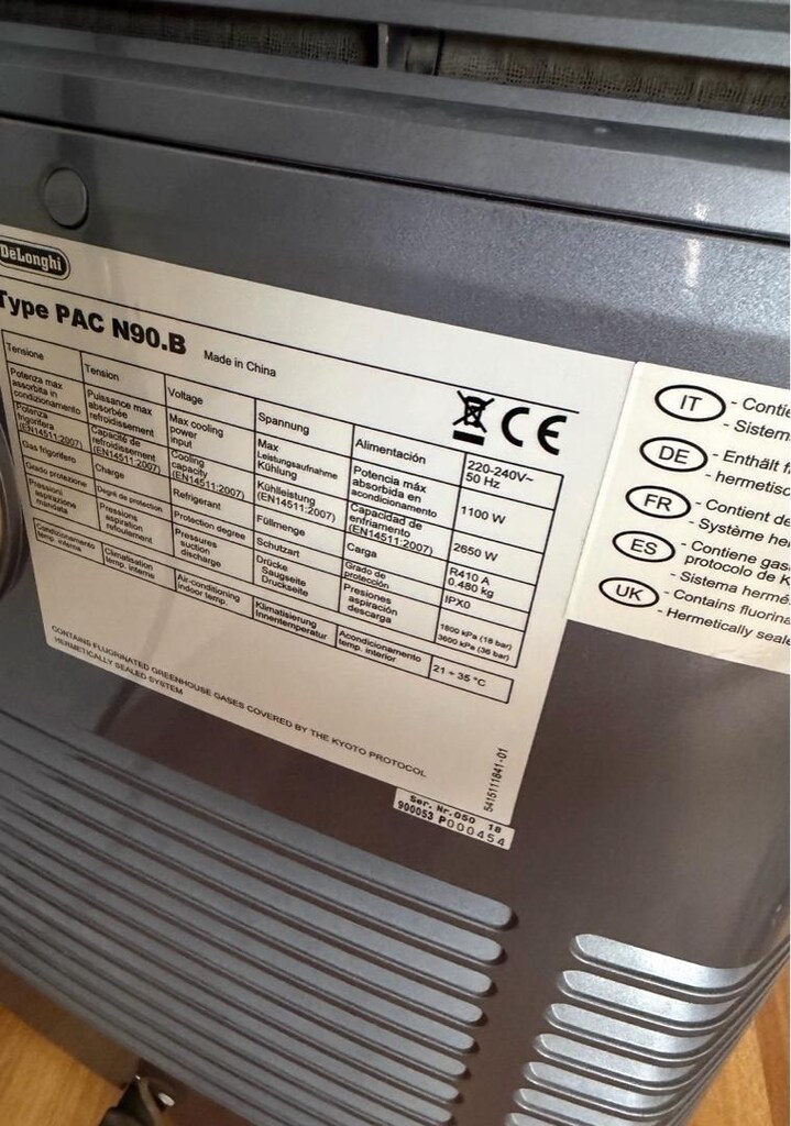 Delonghi PAC N90.B - 7