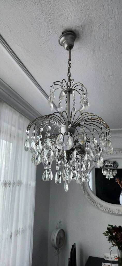 Salon Avize camlı kristal 2 adet - 3