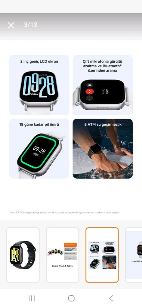 Redmi Watch 5 Active AKILLI SAAT - 6