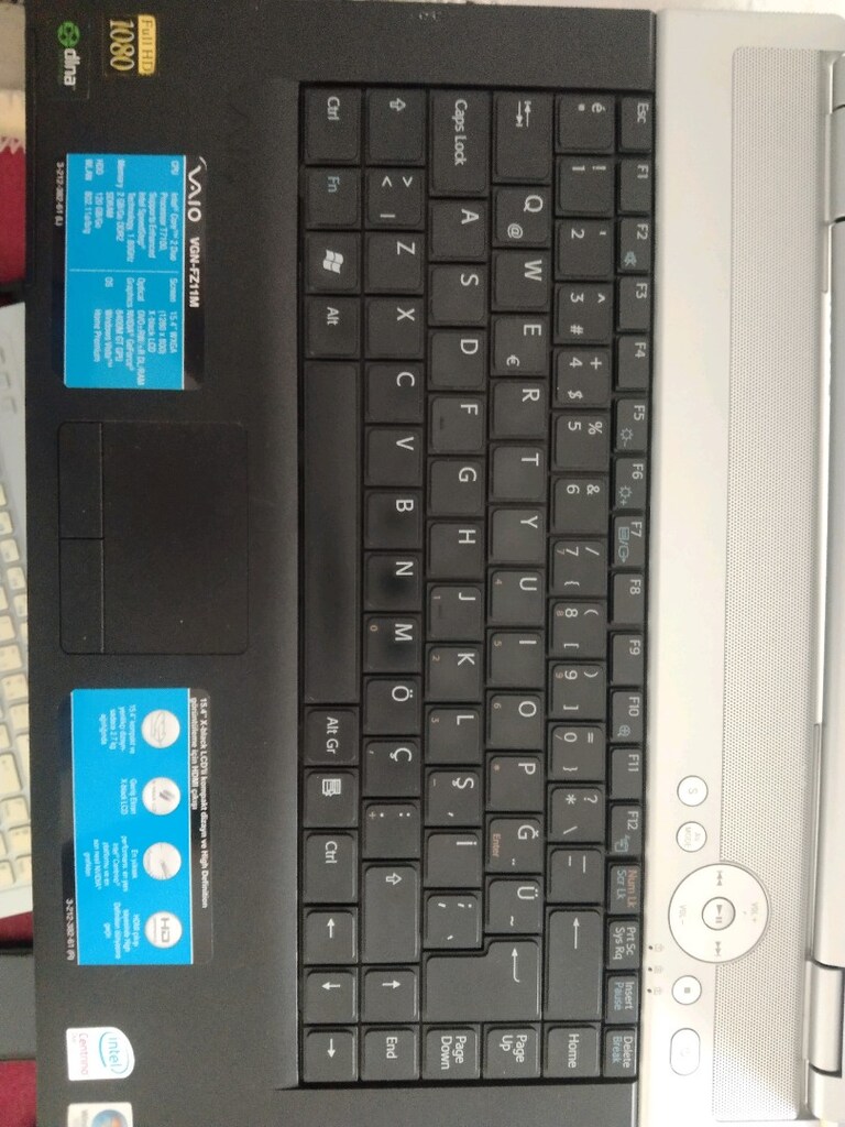 Orjinal Sony via laptop notebook - 2