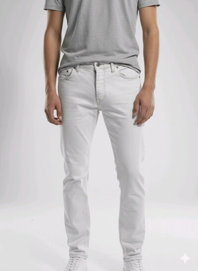 açık gri erkek denim jeans 32 m beden