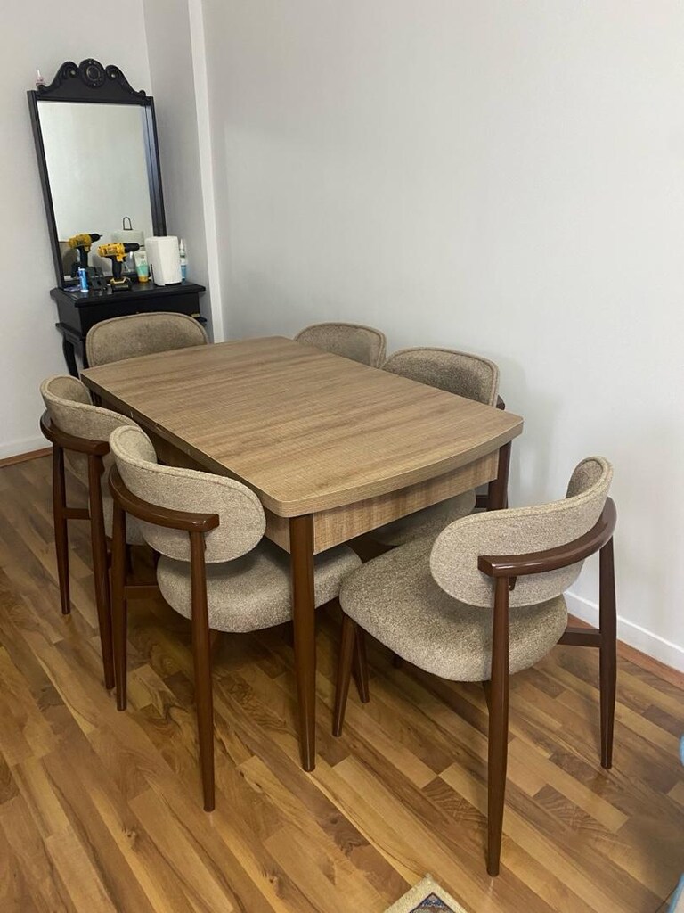 masa açılır 6 adet Polo lüks sandalye - 4