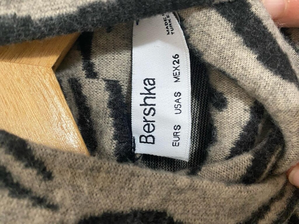 Berskha Kaplan desenli balıkçı yaka midi elbise — görsel 5/5