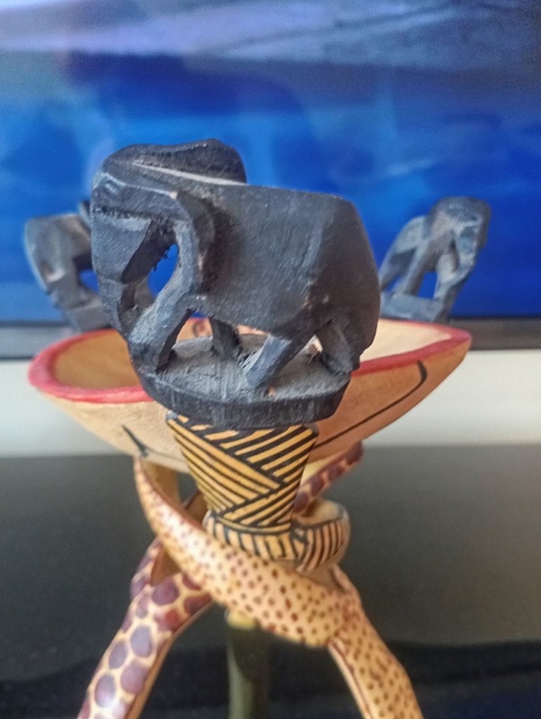 Afrika Yaban Hayatı Temalı Dekoratif El Oyması Süs Eşyası - 4