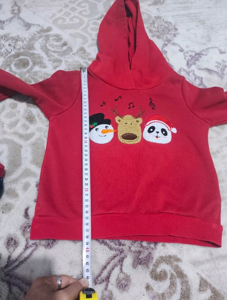 Yeni yıl kapşonlu Sweatshirt - 5