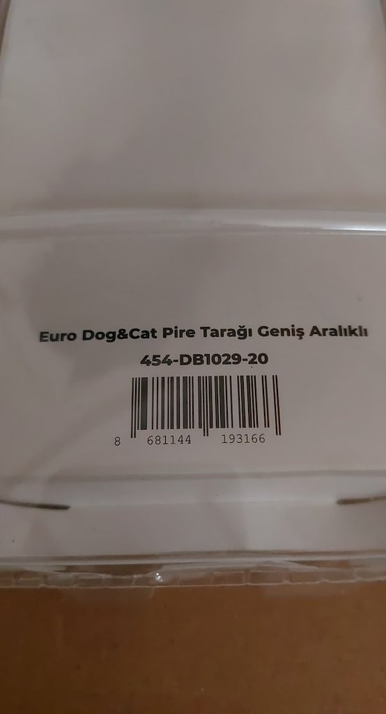 EuroDog Kedi ve Köpekler için Geniş Aralıklı Pire Tarağı 20cm - 3
