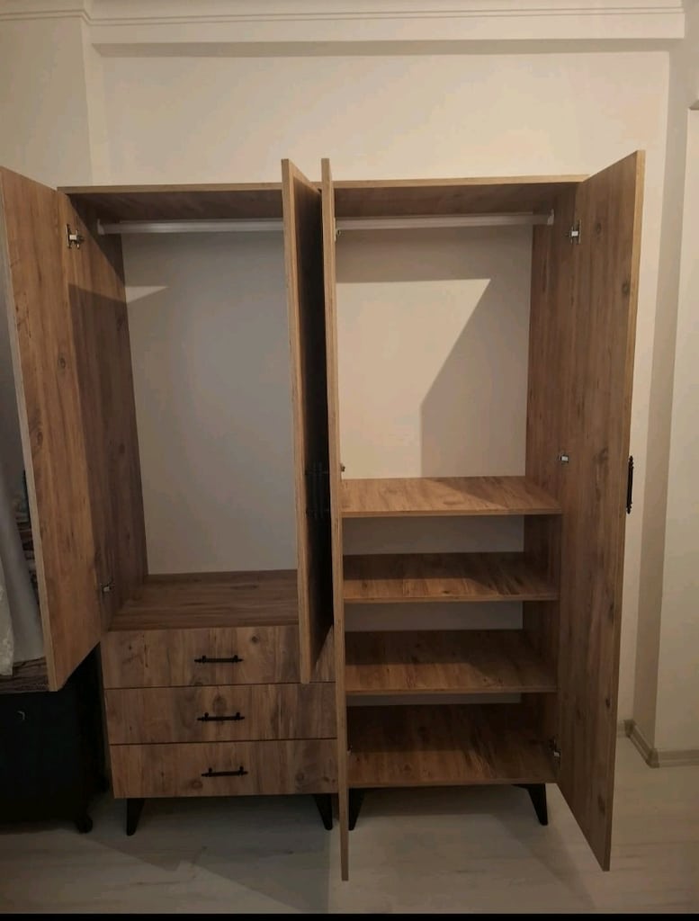 *SIFIR* Gardrop dolap gardırop elbise dolabı NAKLİYE BİZDEN - 5