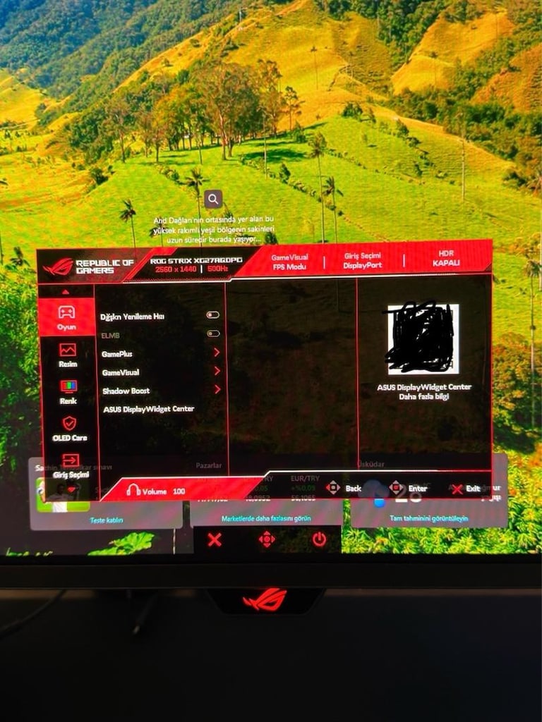 ASUS ROG Strix XG27AQDPG 500Hz QD-OLED 2K Gaming Monitör - 3