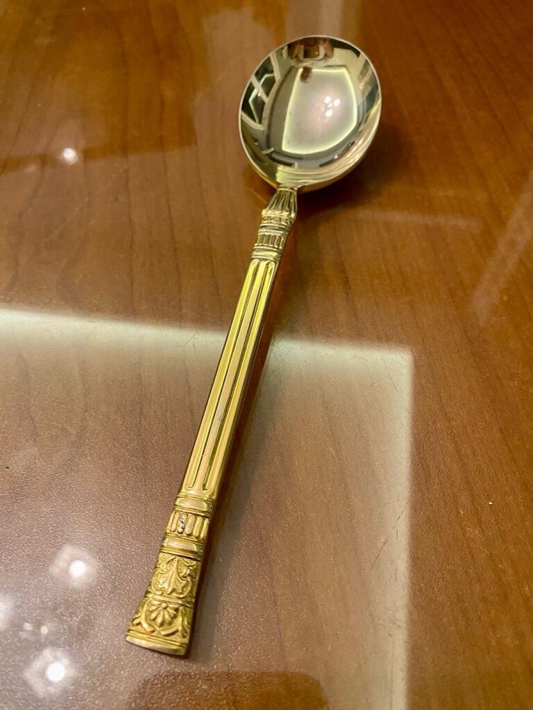 ALTIN KAPLAMA KAŞIK GOLD PLATED SPOON - 5