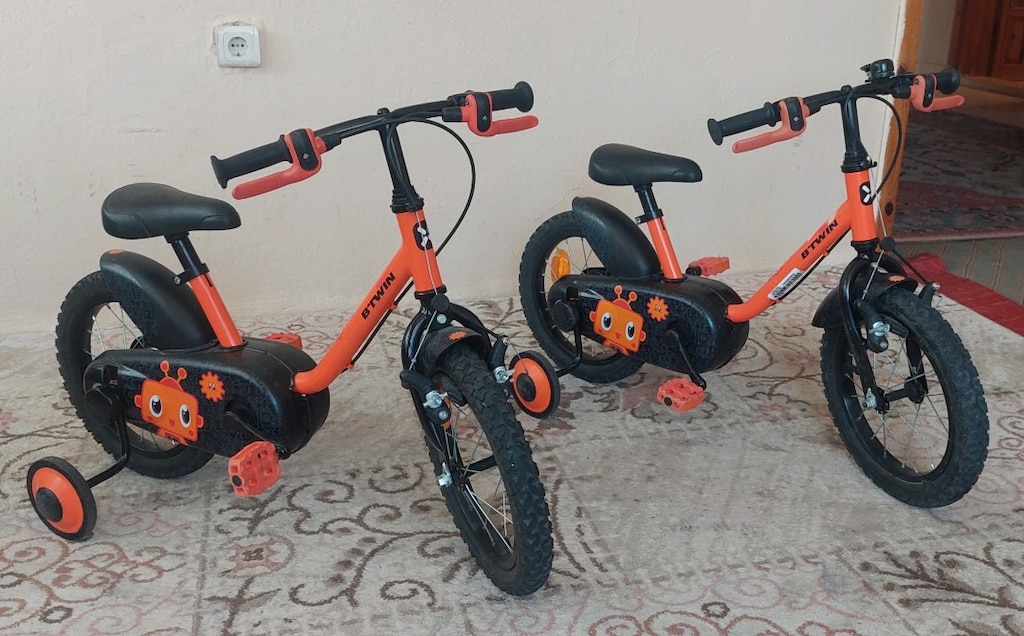 2 ADET 14 JANT DECATHLON BTWIN ÇOCUK BISIKLETI - 5