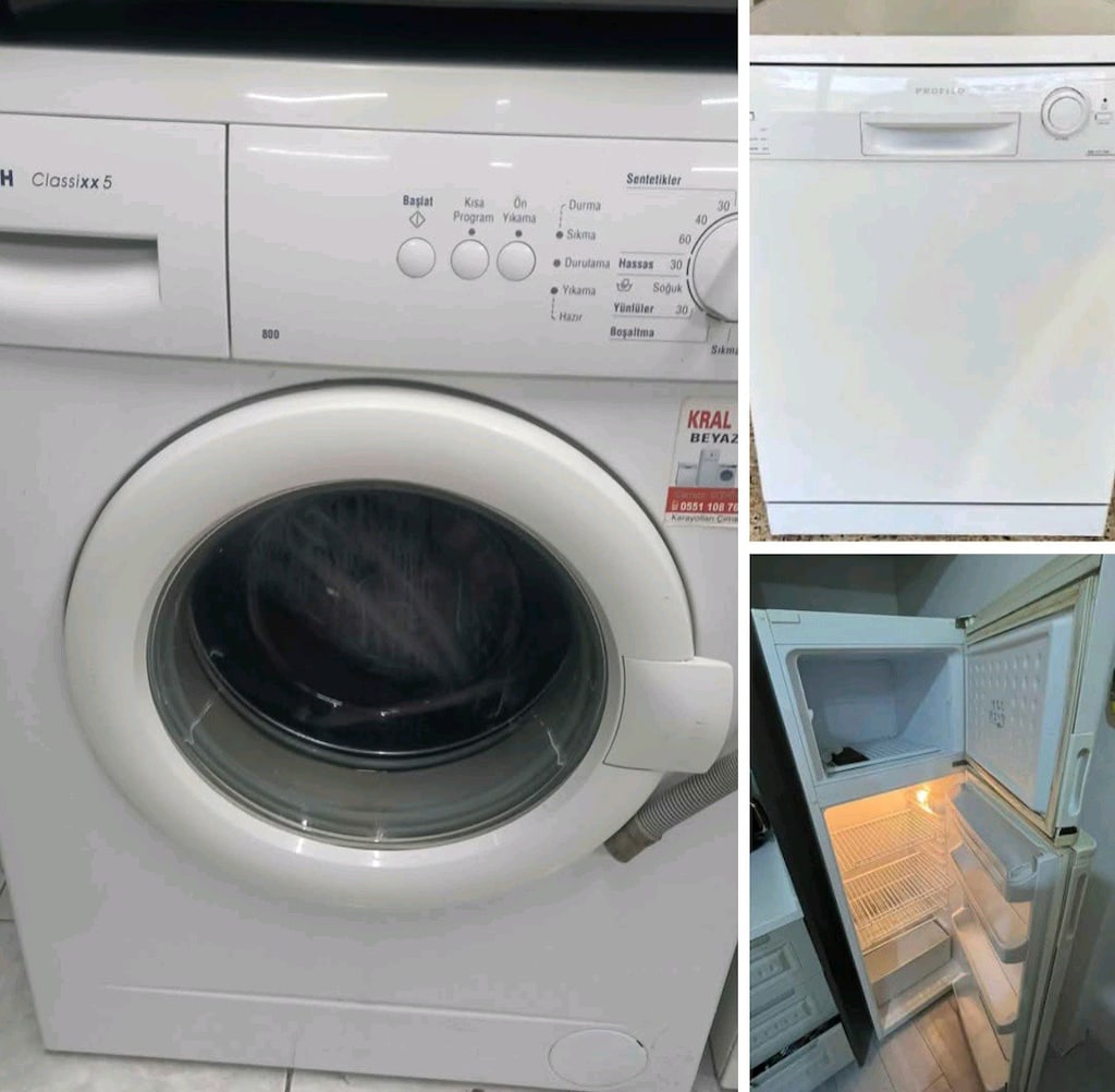 Beyaz eşya buzdolabı bulaşık çamaşır makinesi - 4