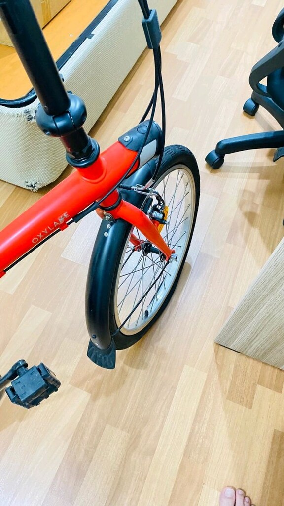 Decathlon Btwin FOLD 120 20 İNÇ KATLANİR BİSİKLET KIRMIZI - 5