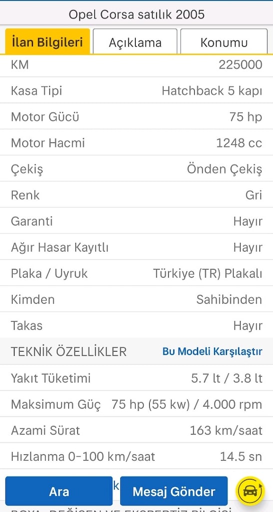 Opel corsa 2005 model dizel çamurluk - 12