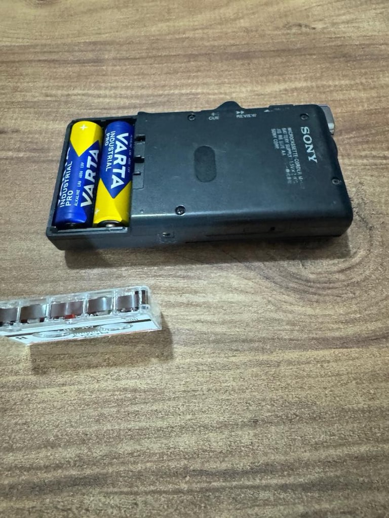 Vintage Sony M-450 Microcassette-Corder Diktatör Orijinal Sony M-450 - 12