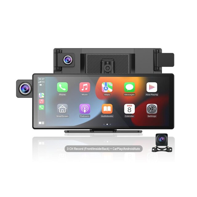 X3 Ekranlı Carplay 10.3 inç 2K Görüntü Arka/Ön/İç Görüş Kameralı