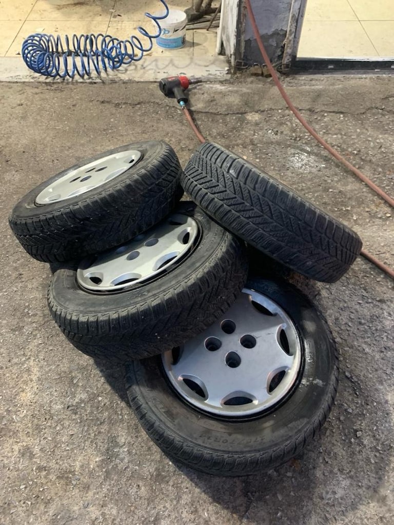 14 inç 4x98 teneke jant lastik takım - 4