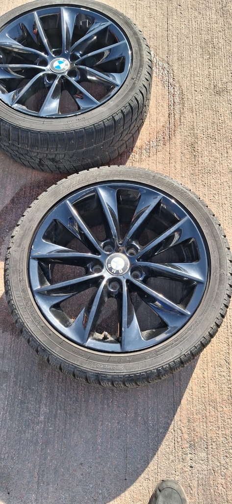 bmw 18 inç 5x120 ön arka farklı ofset orjinal siyah takım - 3