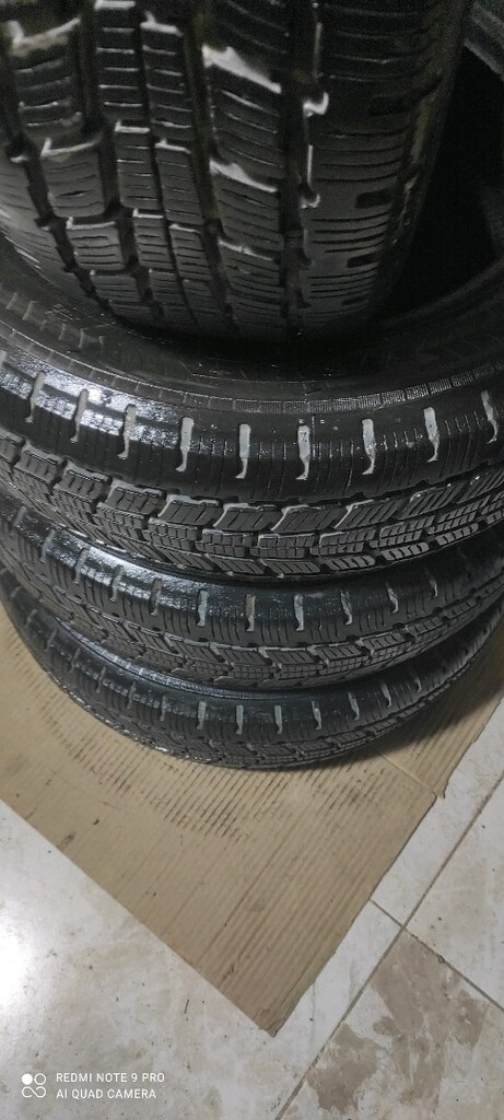 195/60/16 C SINIFI YENİ AYARINDA DİŞLER MÜKEMMEL 4 ADET TOPLAM 7350 tl - 2
