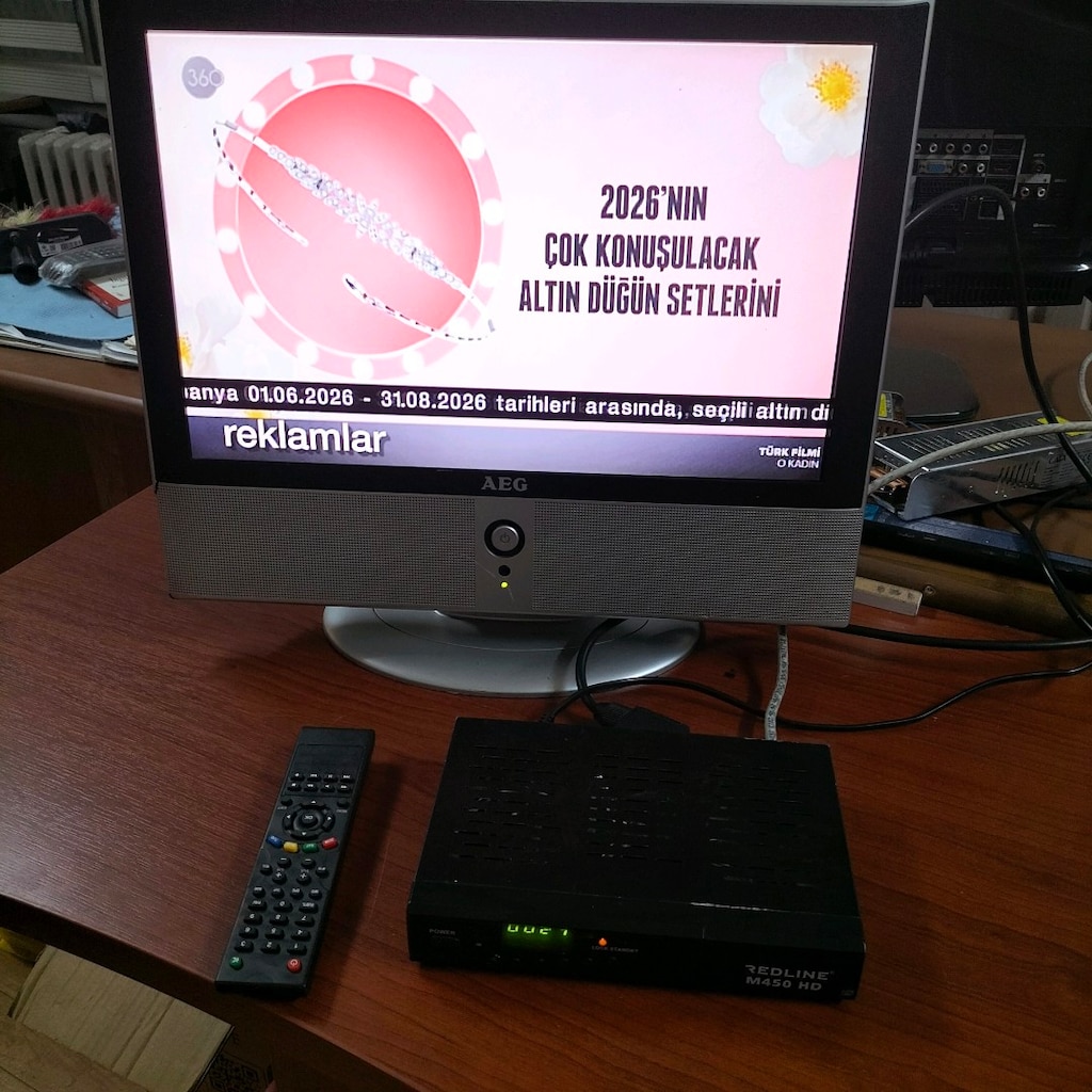AEG 4848 CTV.Lcd TV . DVD li kumandası yok. - 2