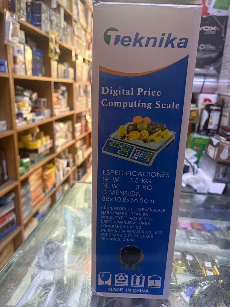 Teknika ACS-809T+ Dijital Terazi 40 Kg – Fiyat Hesaplamalı Profesyonel - 8