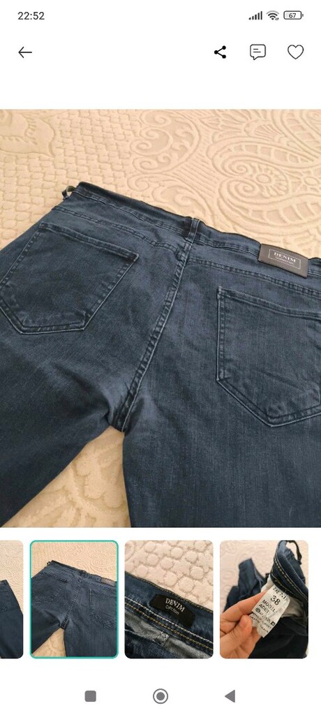 38 büyük beden erkek kot pantolon - 9