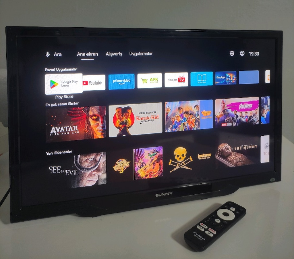 LED televizyon 23 inç 61 ekran Android sistem TVboX ile birlikte - 2