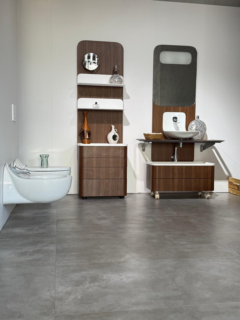 CREAVİT FOGLİA 110 CM BANYO DOLABI TAKIMI + DUVAR ÜNİTESİ - 3