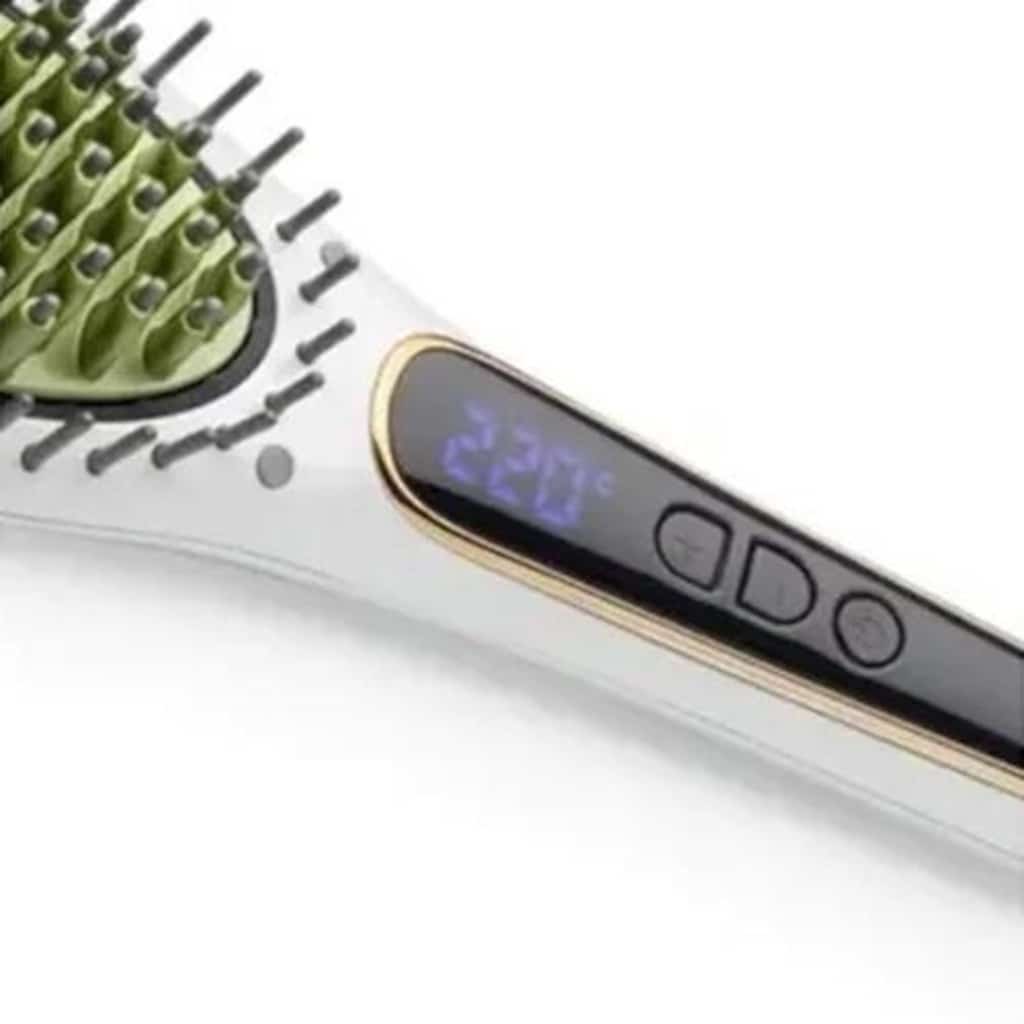SIFIR/ARZUM/Led Göstergeli Isı Ayarı Saç Düzleştirici Fırça,140°-220°C - 2