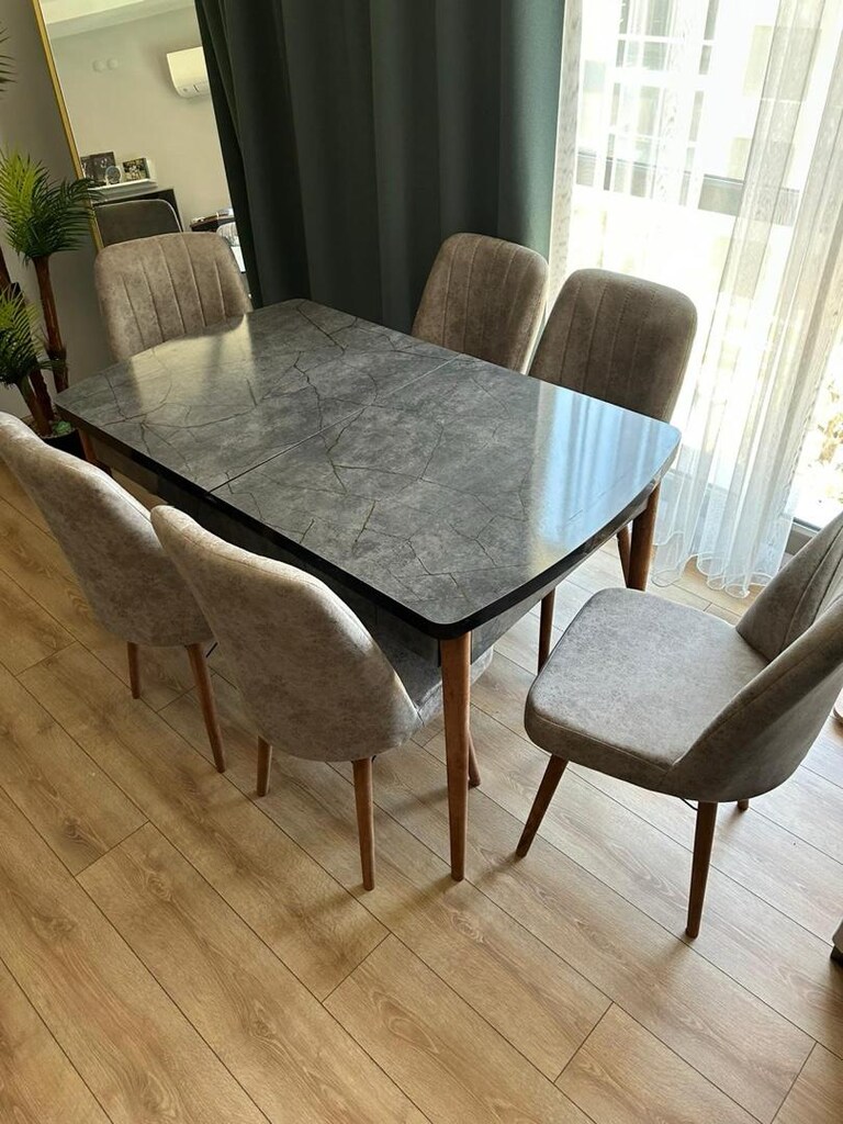 masa sandalye takımı 6 sandalye 1 masa renk seçenekleri mevcut - 4