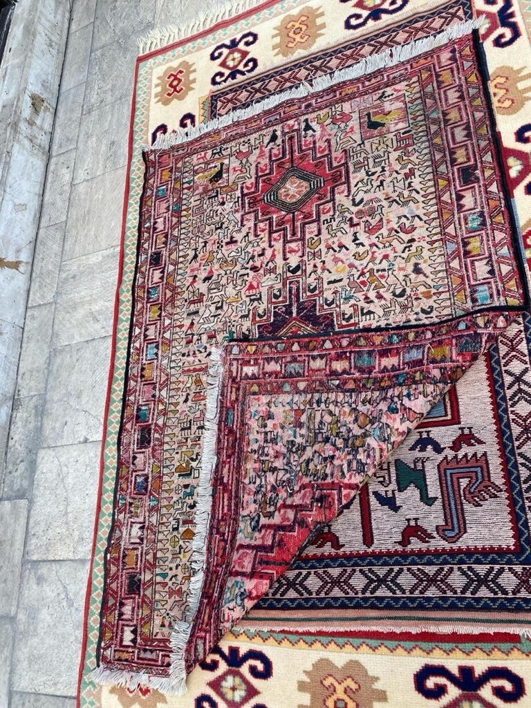 EL DOKUMA İRAN ACEM KİLİMİ 155x105 cm - 4