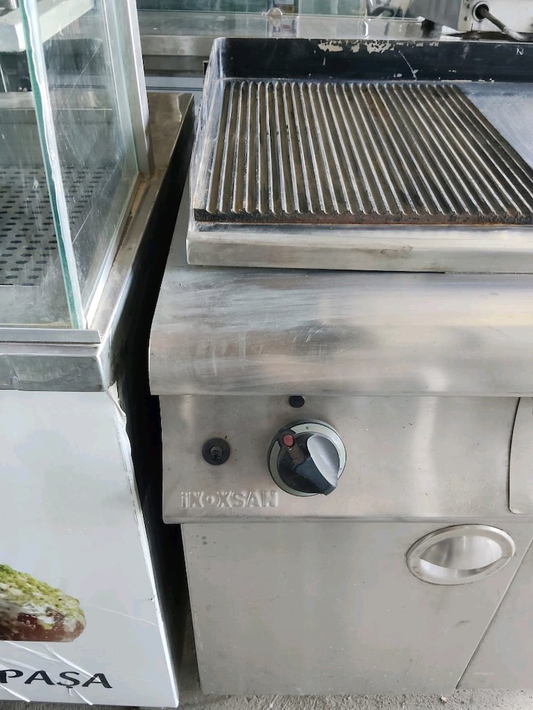 İnoksan Endüstriyel Izgara – Gazlı Oluklu & Düz Pleyt – Dolaplı - 4