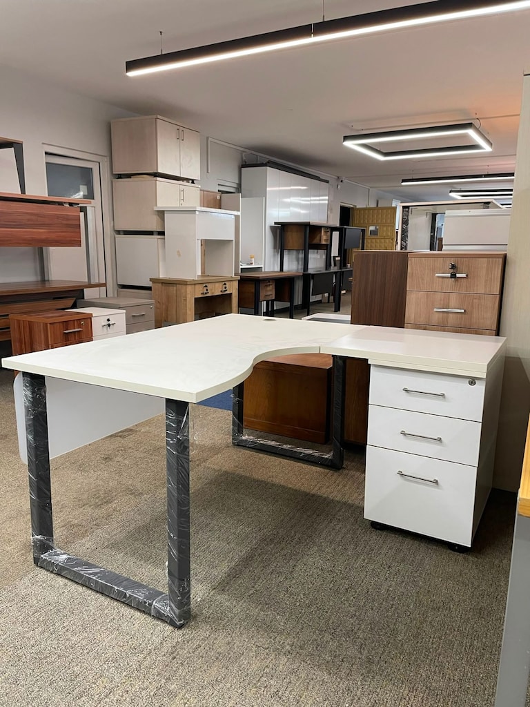 KLAS OFİS ÜSKÜDAR 140x80 cm BEYAZ KAVİSLİ ÇALIŞMA MASASI - 4