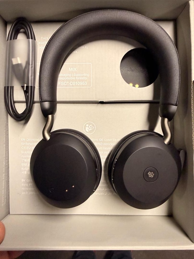 Jabra Evolve2 75 kablosuz Bluetooth/ şarj standlı - 3