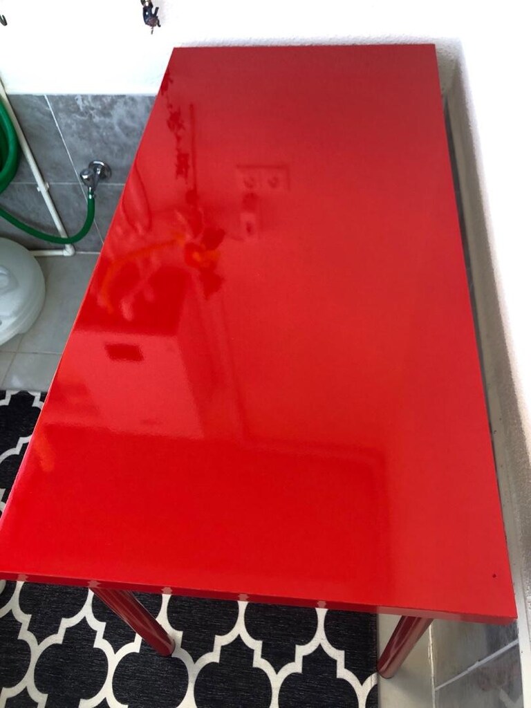 ikea marka 120/60 cm ölçüsünde ayakları vidalı masa - 4