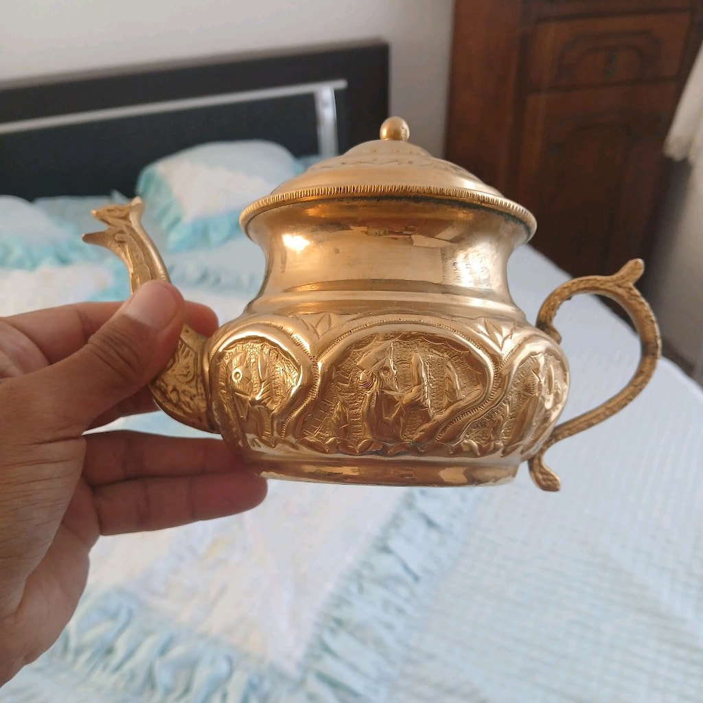altın kaplama semaver takımı - 5