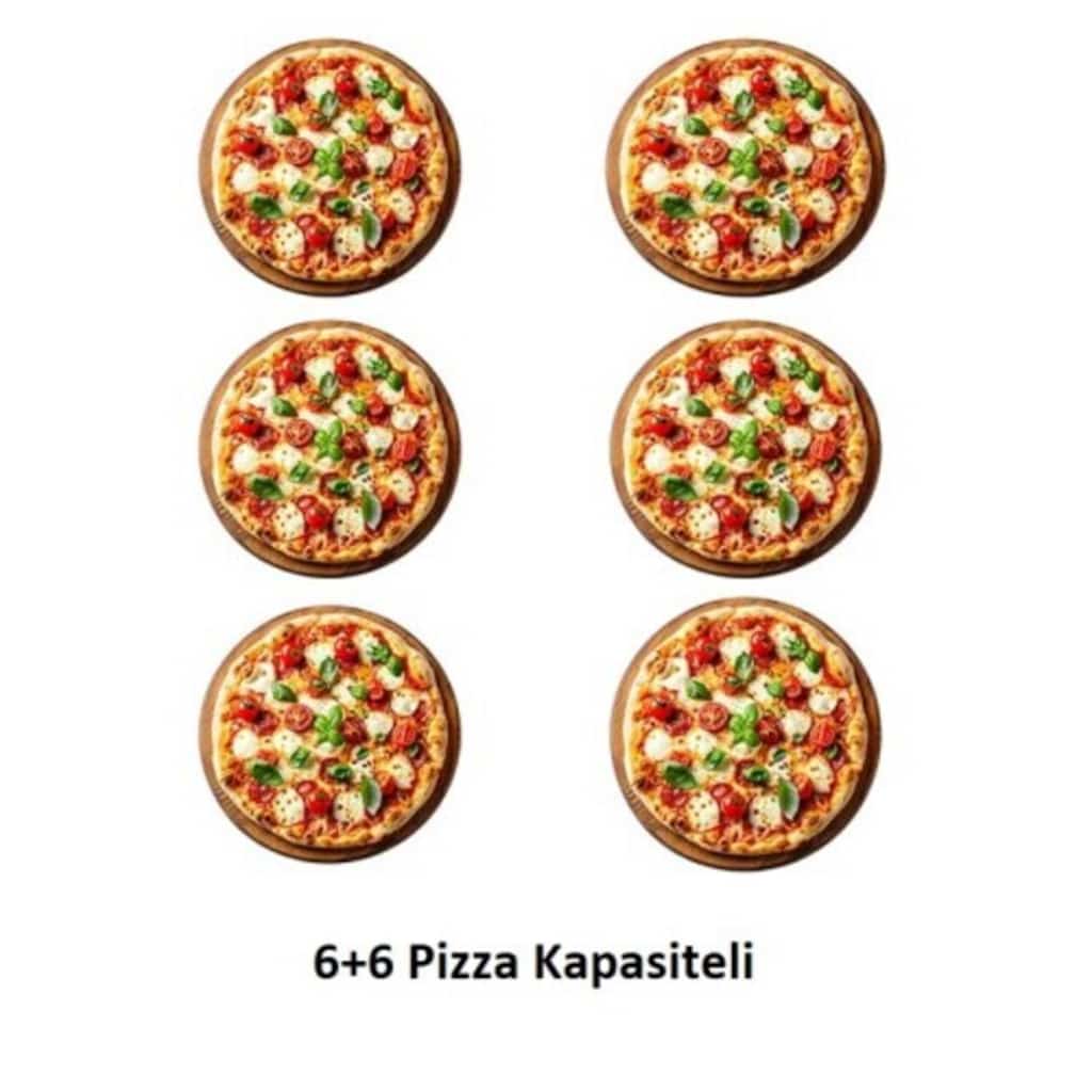 By Kitchen 24 cm x 12 Pizza Kapasiteli 3 Katlı Fırın DPO-503 - 2