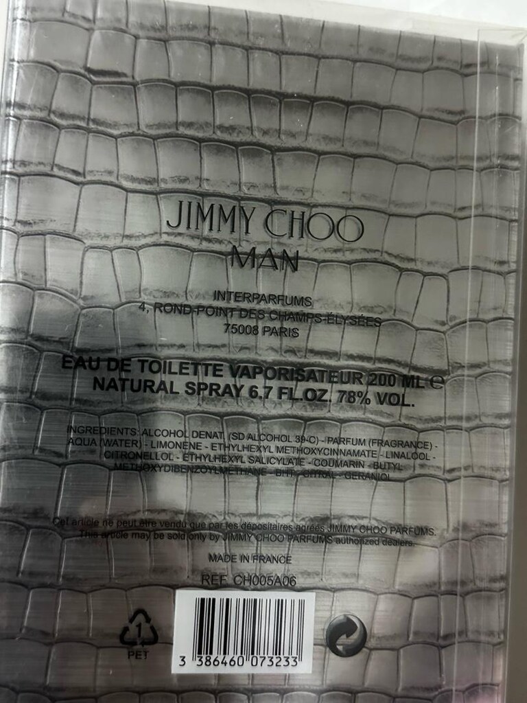 JIMMY CHOO MAN EDT 200 ML - 4
