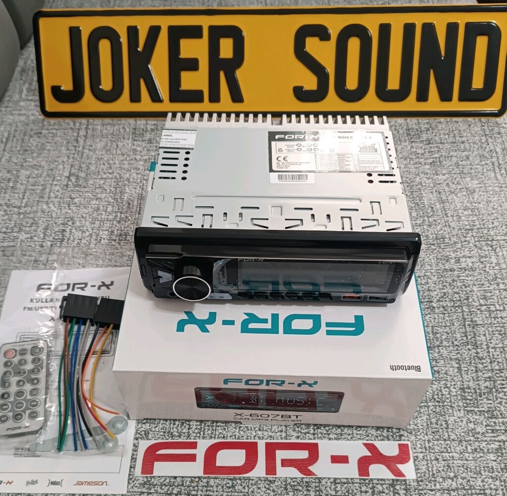FOR-X X-607BT 3 ANFİ CİKİSİ RENKLİ EKRAN 2 USB AUX APP KONTROL - 4