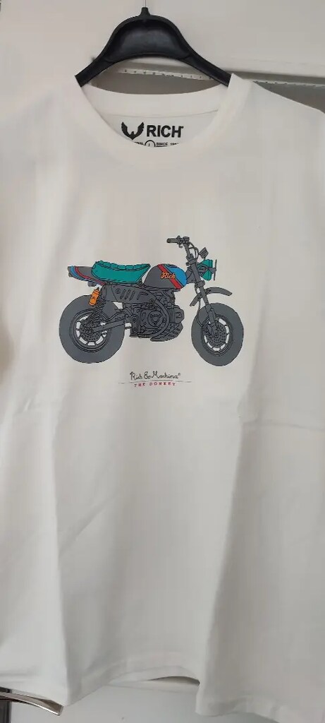 Rich Motor Kabartmalı T-Shirt
