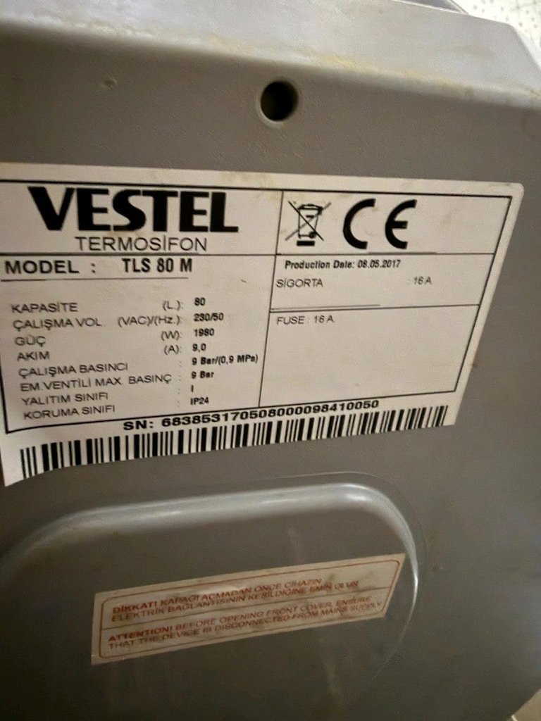 Vestel 80LT Termosifon - 2