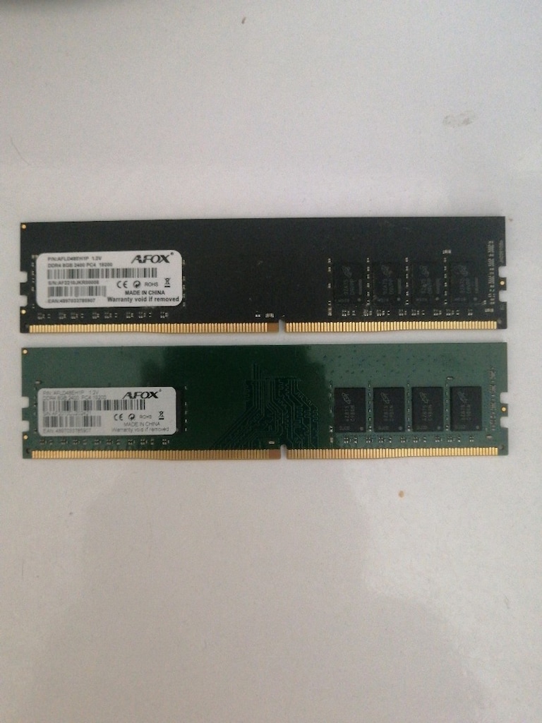2x 8gb afox 2400mhz ddr4 ram